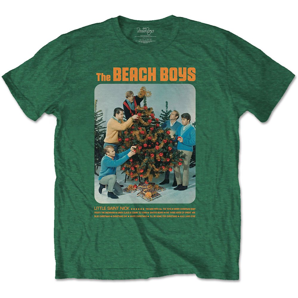 The Beach Boys - Xmas Album Tshirt Homme - Vert